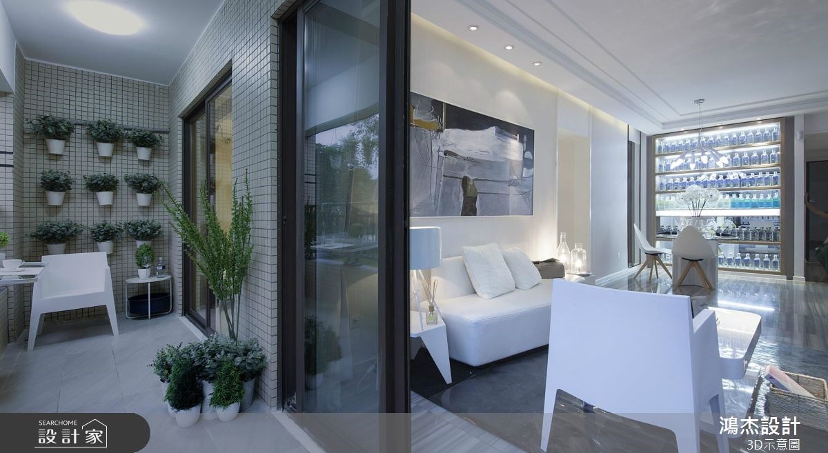 72坪新成屋(5年以下)＿現代風客廳案例圖片＿鴻杰室內設計＿鴻杰_37之8