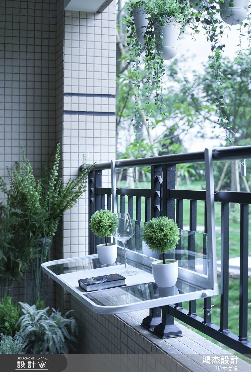 72坪新成屋(5年以下)＿現代風陽台案例圖片＿鴻杰室內設計＿鴻杰_37之9