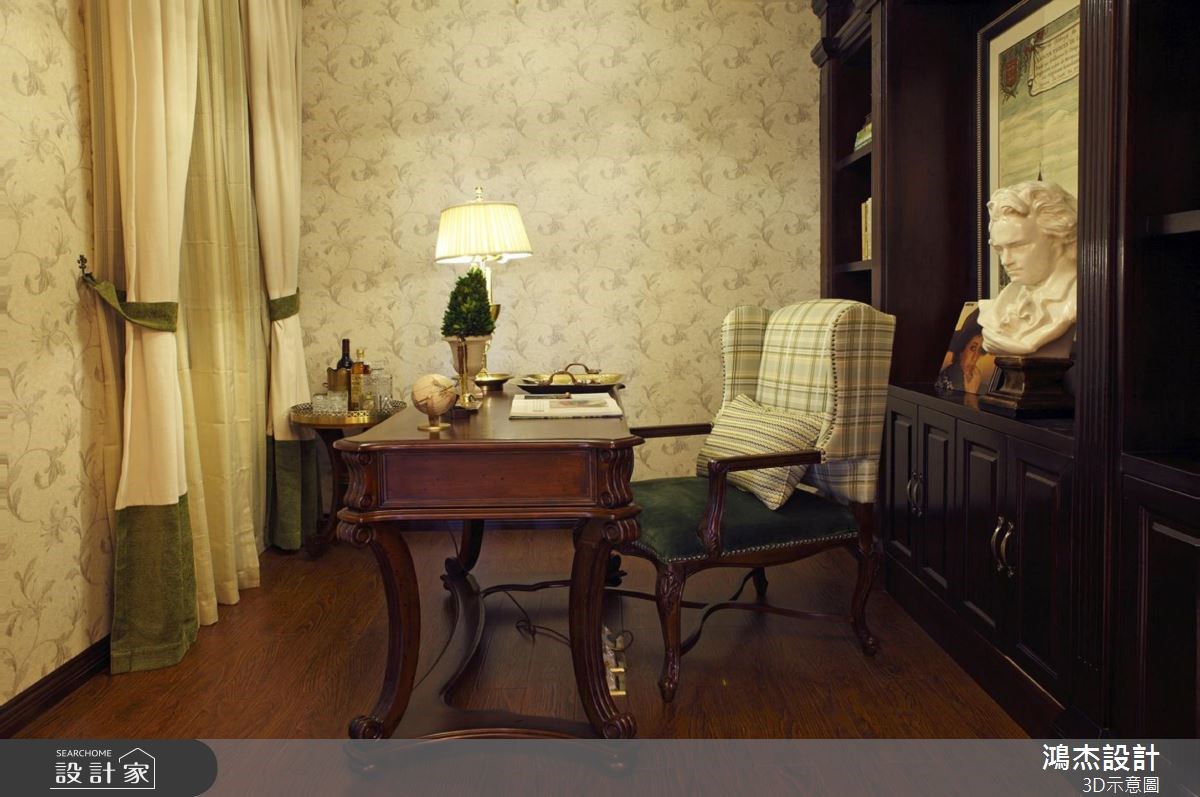 56坪新成屋(5年以下)＿美式風書房案例圖片＿鴻杰室內設計＿鴻杰_38之8