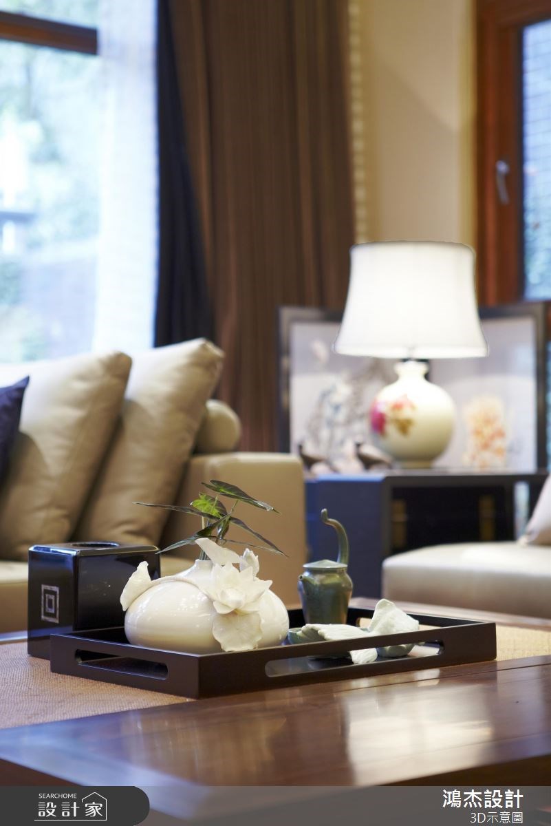 82坪新成屋(5年以下)＿新中式風客廳案例圖片＿鴻杰室內設計＿鴻杰_39之6