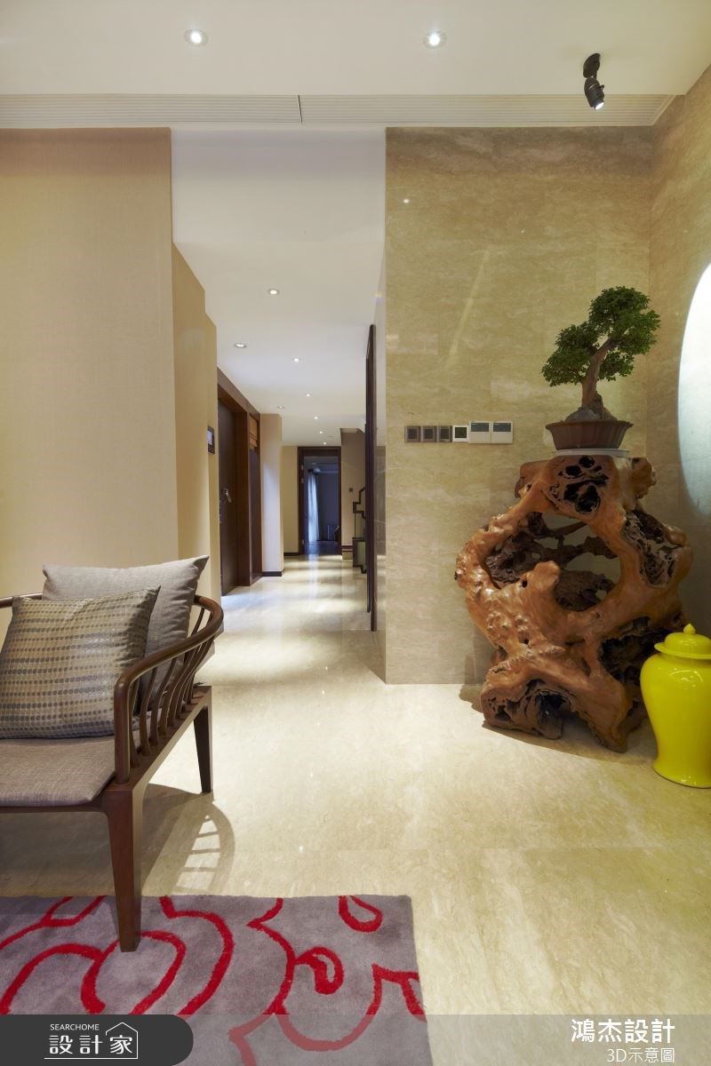 82坪新成屋(5年以下)＿新中式風客廳案例圖片＿鴻杰室內設計＿鴻杰_39之8