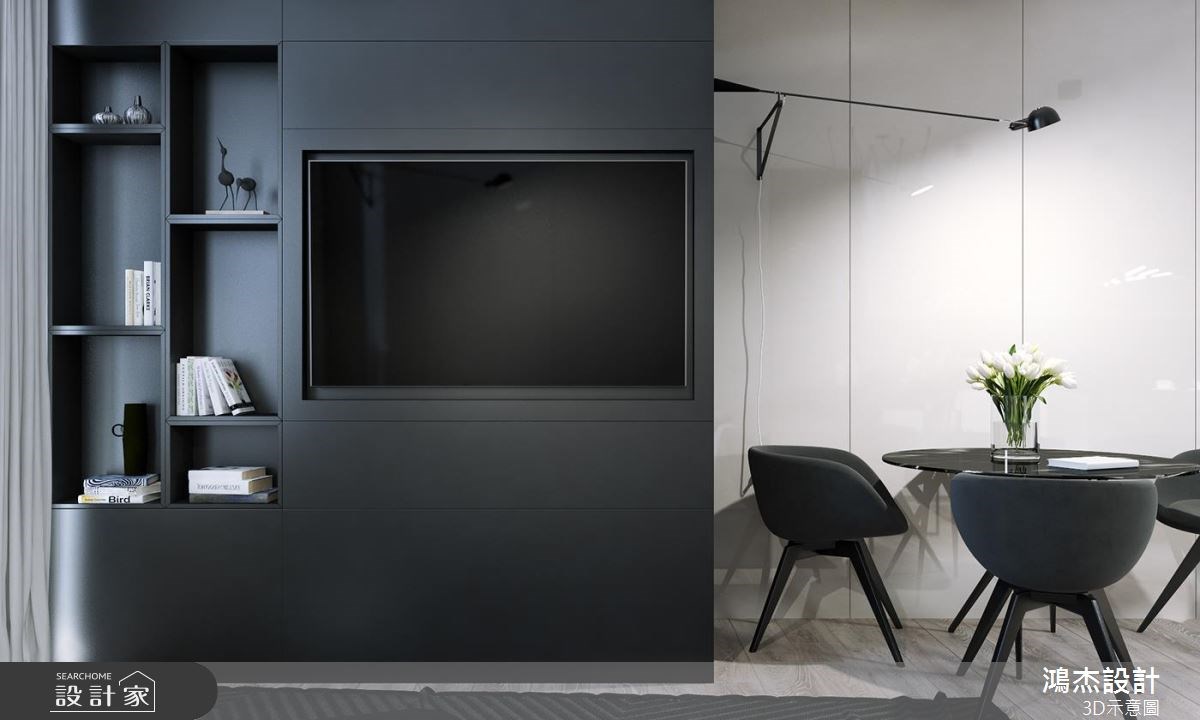 52坪新成屋(5年以下)＿工業風客廳案例圖片＿鴻杰室內設計＿鴻杰_43之4