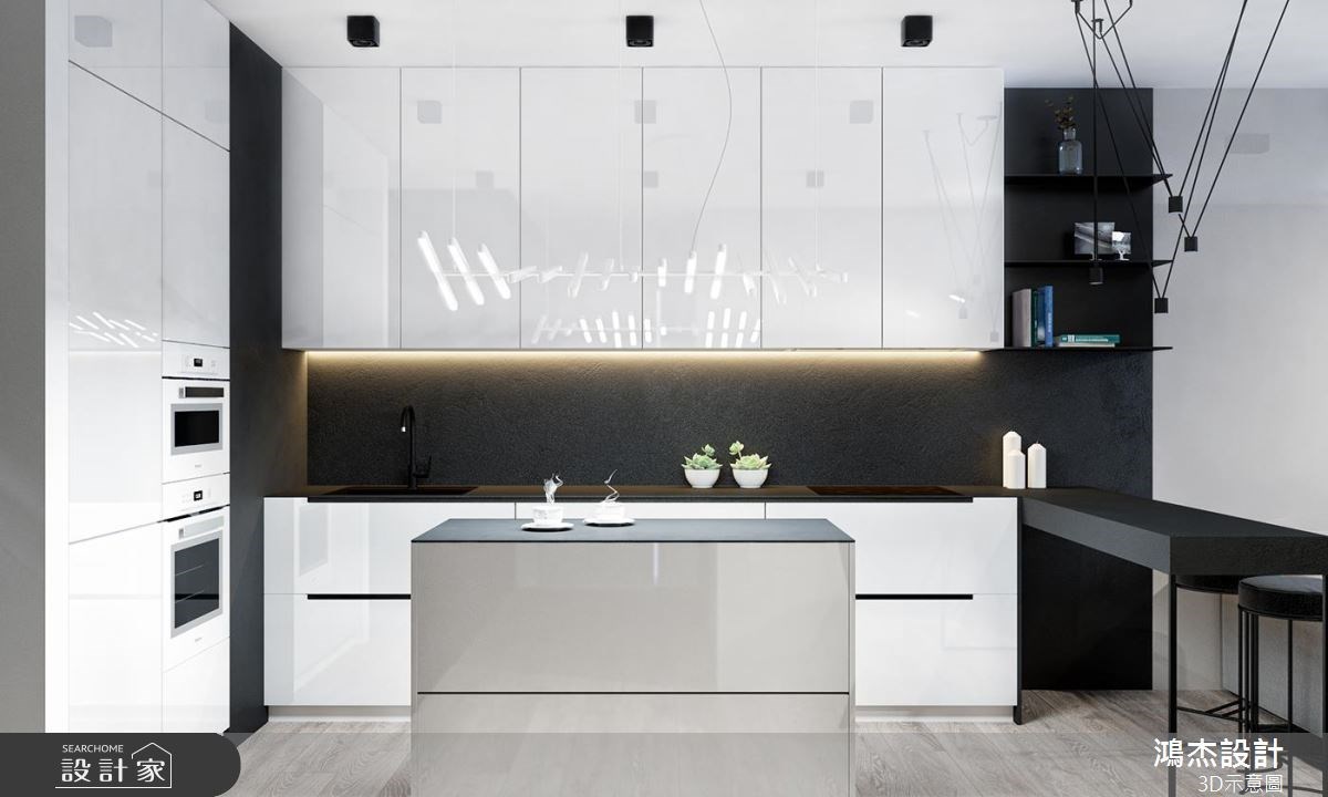 52坪新成屋(5年以下)＿工業風廚房案例圖片＿鴻杰室內設計＿鴻杰_43之6