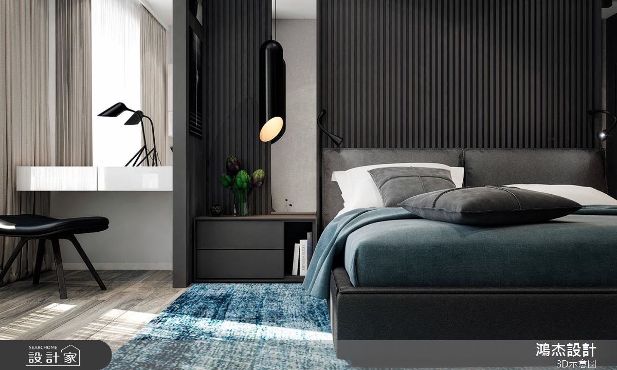 52坪新成屋(5年以下)＿工業風臥室案例圖片＿鴻杰室內設計＿鴻杰_43之9