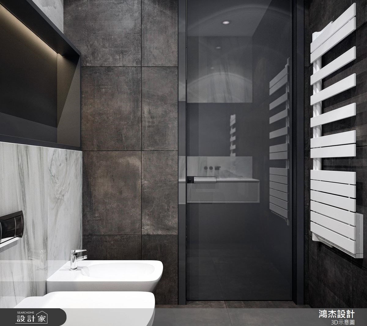 52坪新成屋(5年以下)＿工業風浴室案例圖片＿鴻杰室內設計＿鴻杰_43之16