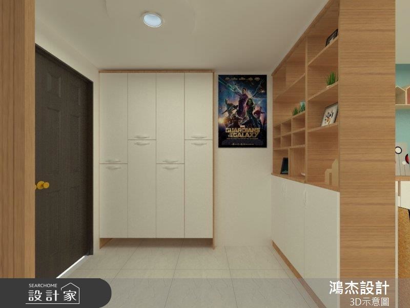42坪新成屋(5年以下)＿混搭風玄關案例圖片＿鴻杰室內設計＿鴻杰_44之1
