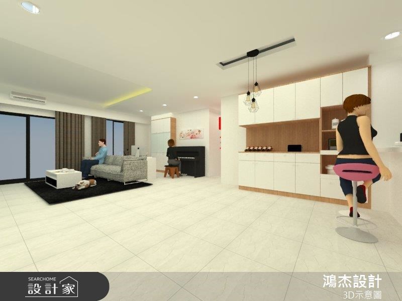 42坪新成屋(5年以下)＿混搭風客廳案例圖片＿鴻杰室內設計＿鴻杰_44之4