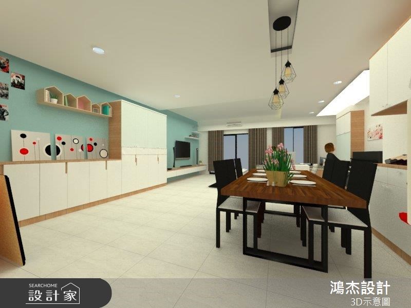 42坪新成屋(5年以下)＿混搭風餐廳案例圖片＿鴻杰室內設計＿鴻杰_44之5