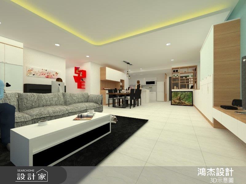 42坪新成屋(5年以下)＿混搭風客廳案例圖片＿鴻杰室內設計＿鴻杰_44之6