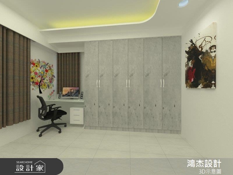 42坪新成屋(5年以下)＿混搭風書房案例圖片＿鴻杰室內設計＿鴻杰_44之7