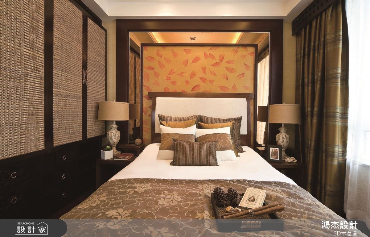 57坪老屋(16~30年)＿新中式風臥室案例圖片＿鴻杰室內設計＿鴻杰_46之8