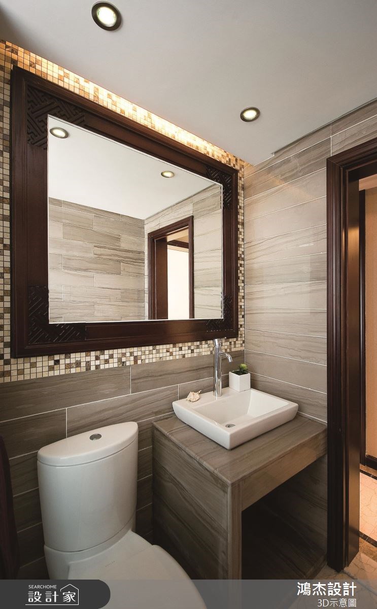 57坪老屋(16~30年)＿新中式風浴室案例圖片＿鴻杰室內設計＿鴻杰_46之11