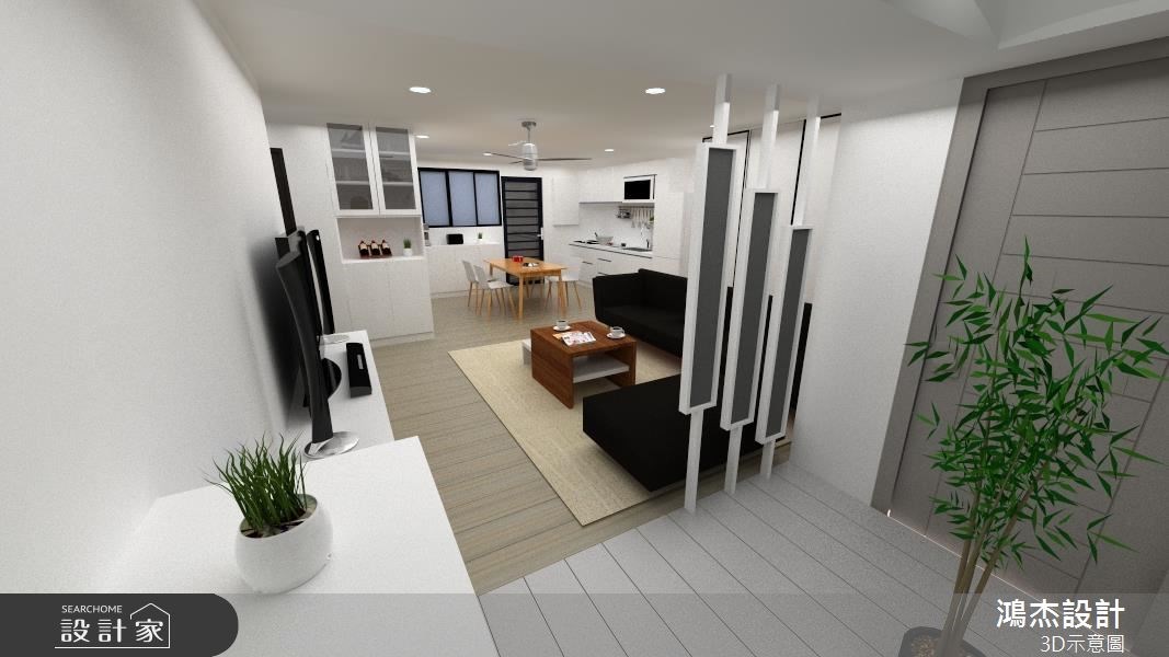 42坪老屋(16~30年)＿北歐風客廳案例圖片＿鴻杰室內設計＿鴻杰_47之1