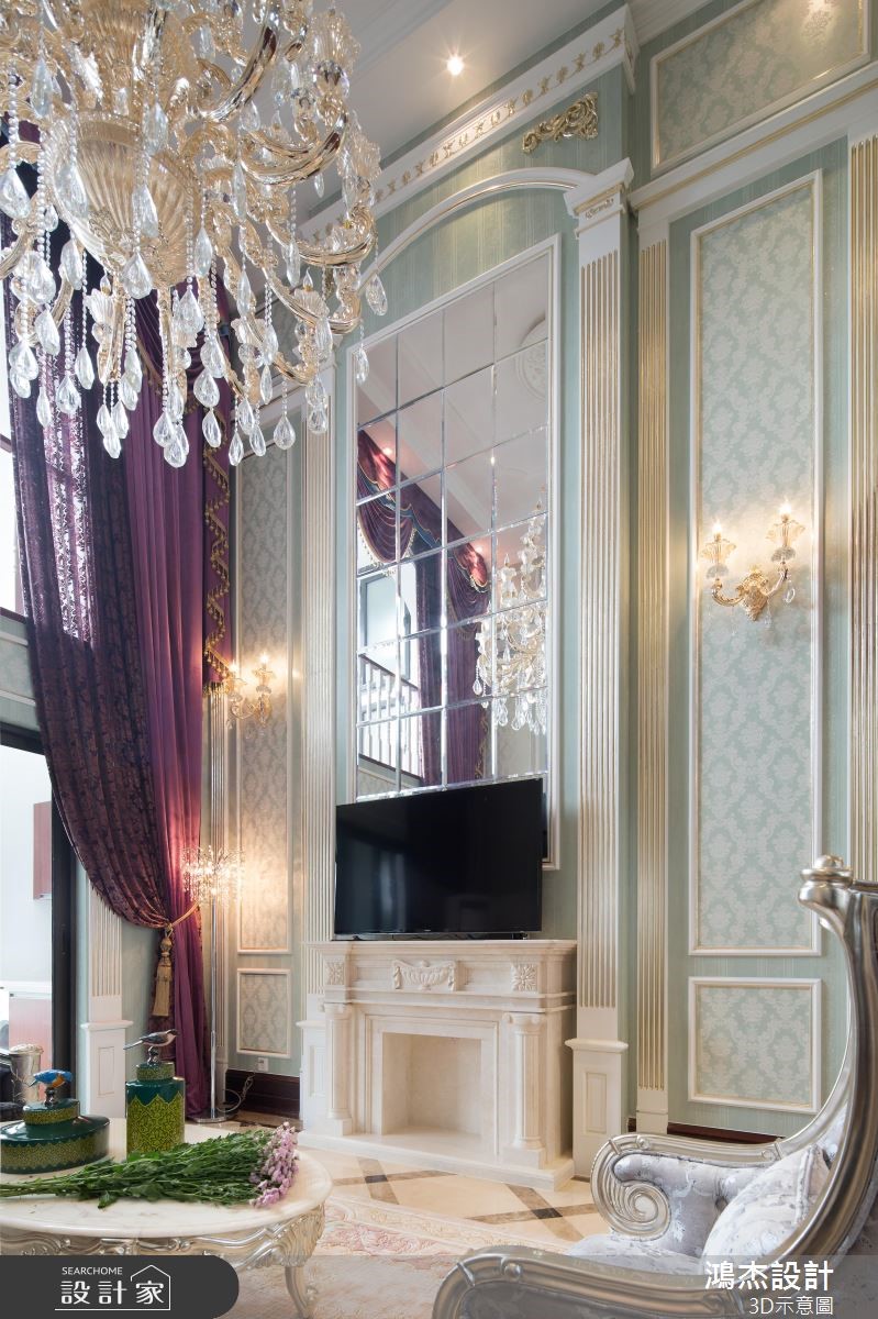 72坪新成屋(5年以下)＿奢華風客廳案例圖片＿鴻杰室內設計＿鴻杰_48之3