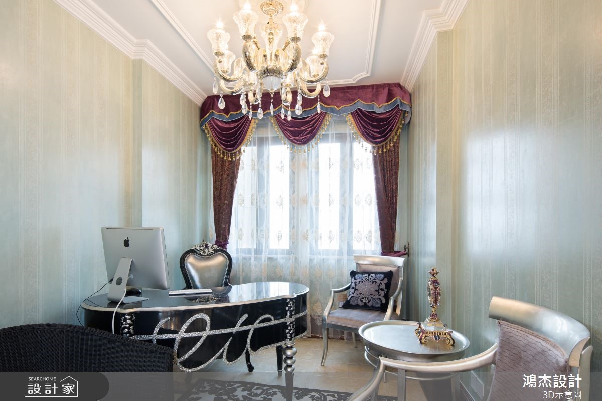 72坪新成屋(5年以下)＿奢華風書房案例圖片＿鴻杰室內設計＿鴻杰_48之16