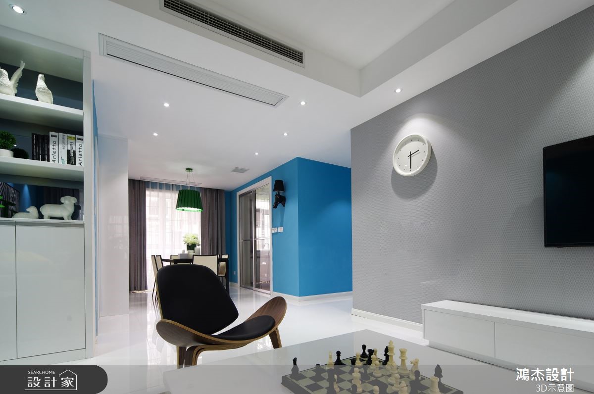 78坪新成屋(5年以下)＿混搭風客廳案例圖片＿鴻杰室內設計＿鴻杰_49之6