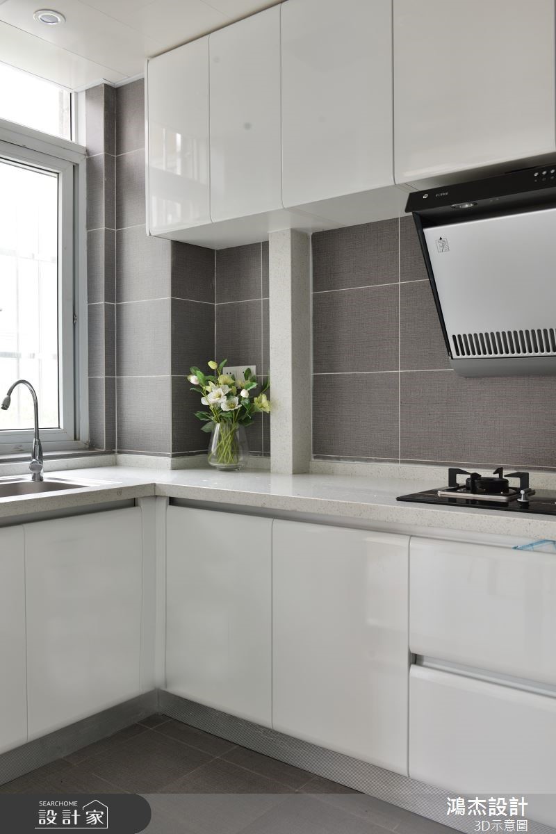78坪新成屋(5年以下)＿混搭風廚房案例圖片＿鴻杰室內設計＿鴻杰_49之12