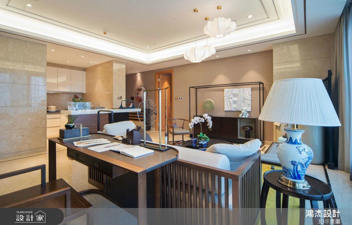 82坪新成屋(5年以下)＿混搭風客廳案例圖片＿鴻杰室內設計＿鴻杰_51之7