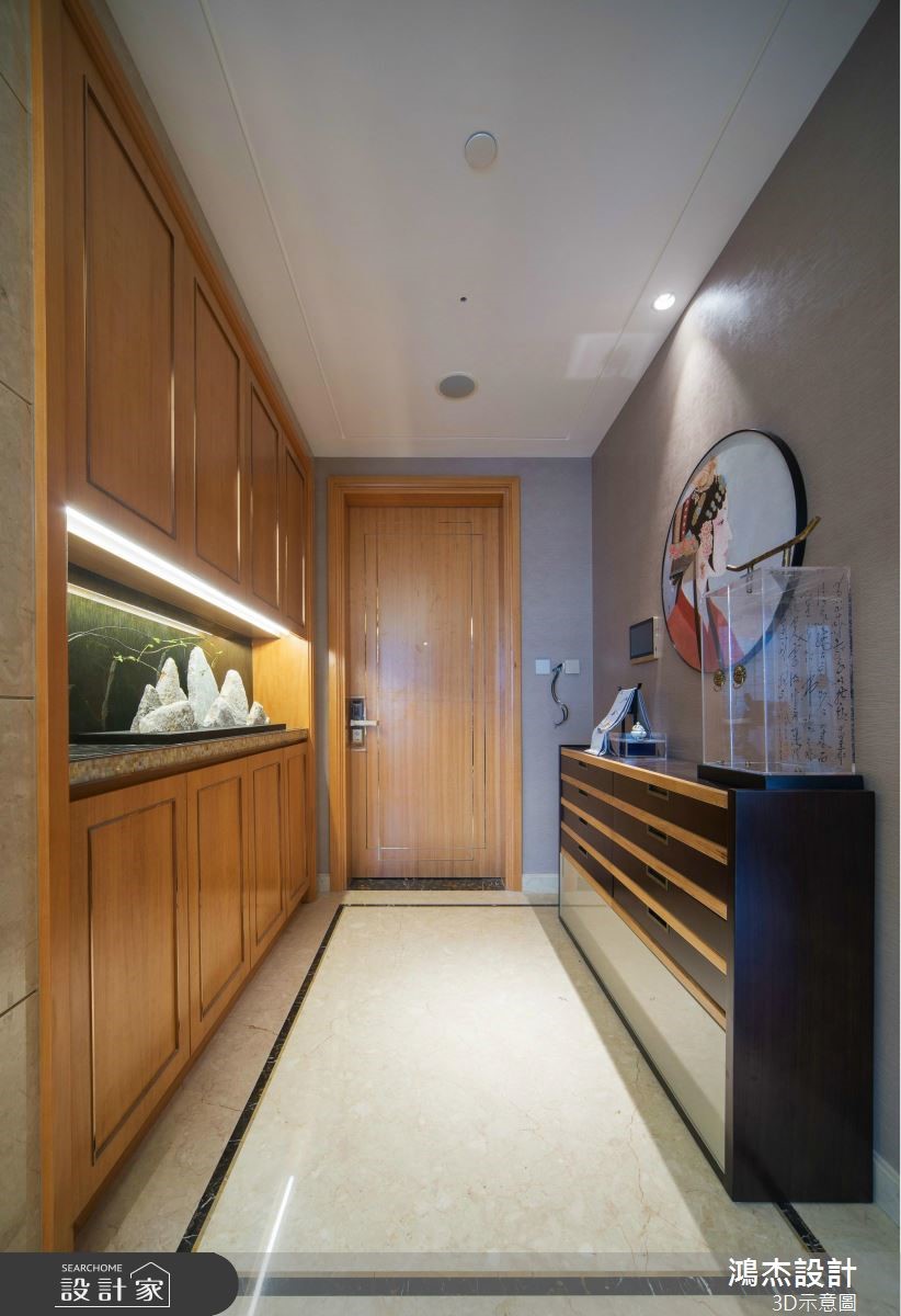 82坪新成屋(5年以下)＿混搭風玄關案例圖片＿鴻杰室內設計＿鴻杰_51之2