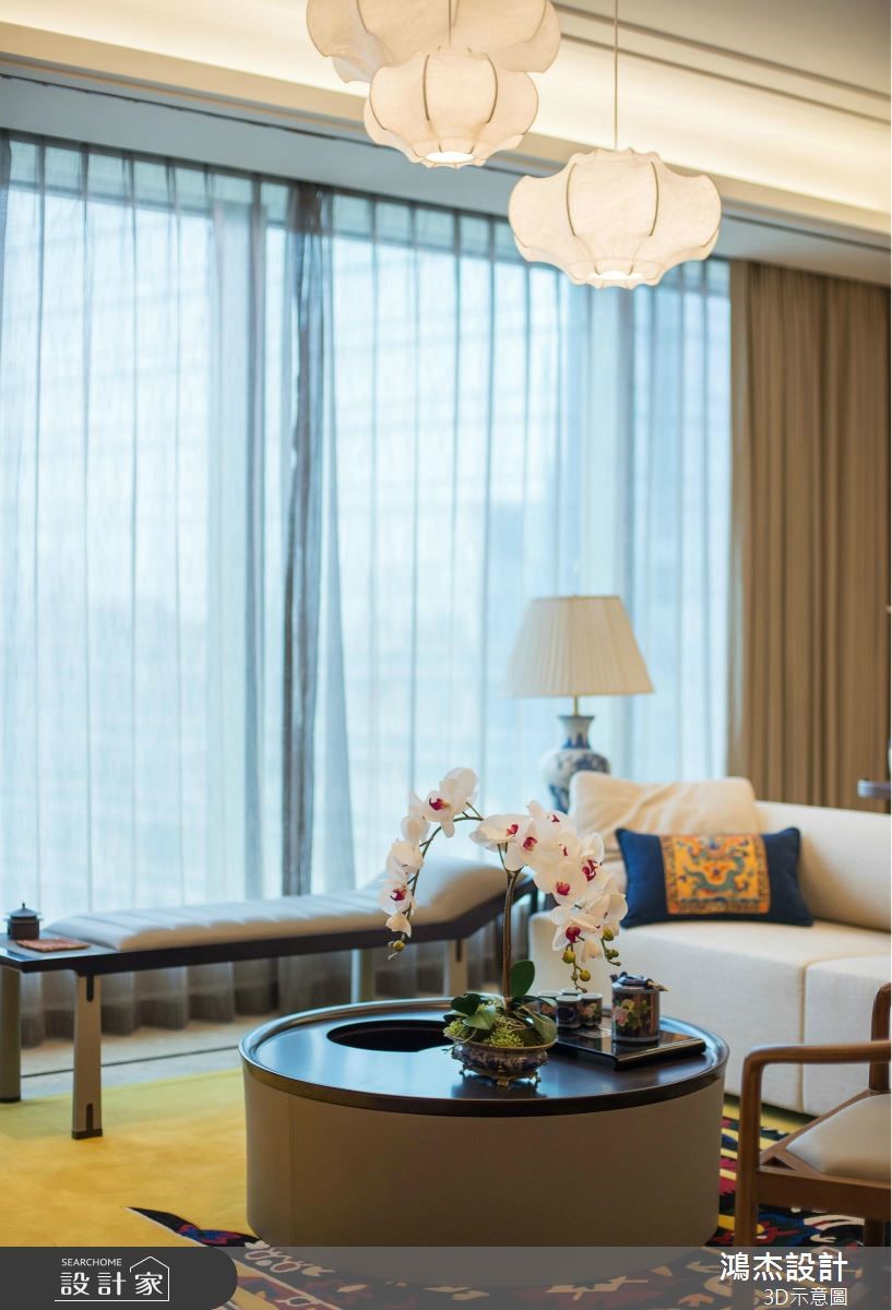 82坪新成屋(5年以下)＿混搭風客廳案例圖片＿鴻杰室內設計＿鴻杰_51之14