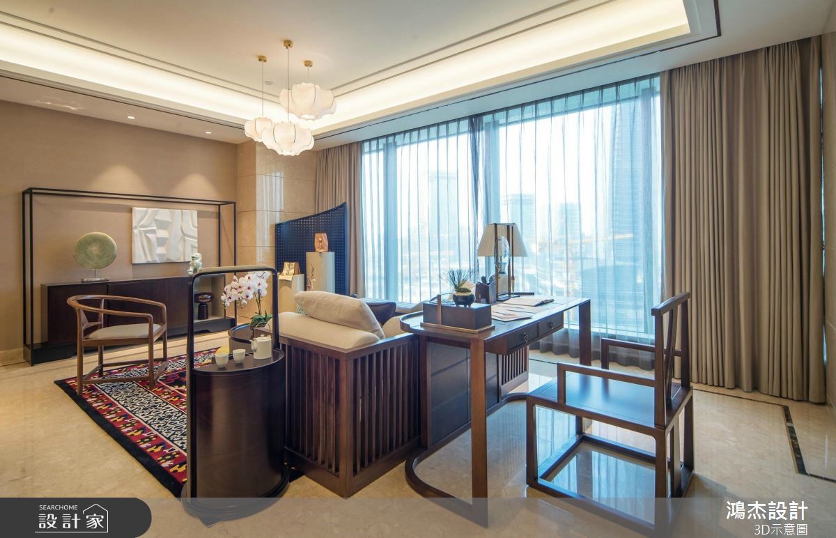 82坪新成屋(5年以下)＿混搭風客廳案例圖片＿鴻杰室內設計＿鴻杰_51之6