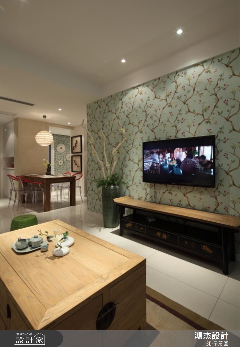 36坪新成屋(5年以下)＿混搭風客廳案例圖片＿鴻杰室內設計＿鴻杰_52之2