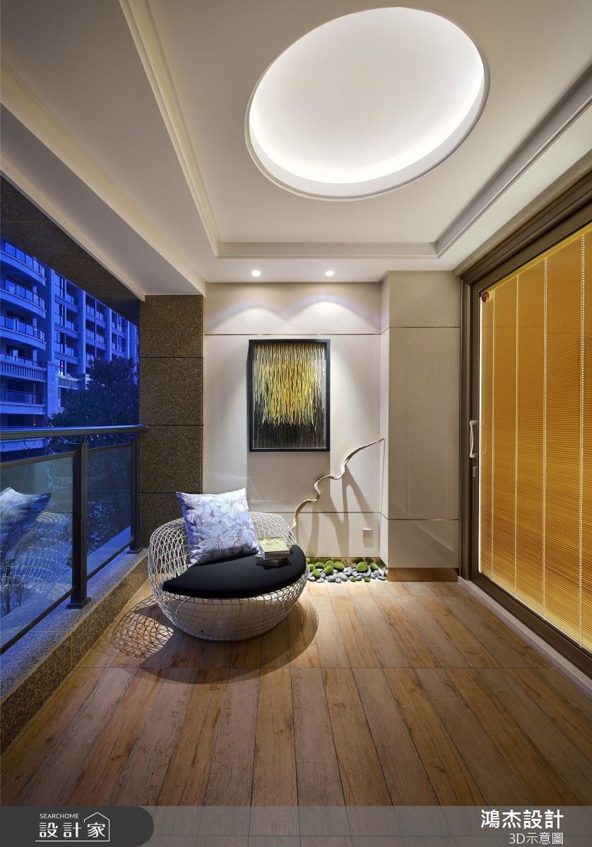 64坪預售屋＿新中式風陽台案例圖片＿鴻杰室內設計＿鴻杰_53之13