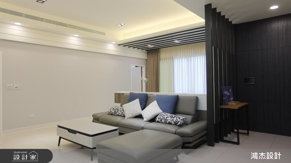 60坪新成屋(5年以下)＿現代風客廳案例圖片＿鴻杰室內設計＿鴻杰_55之1