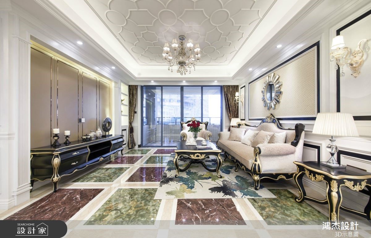 58坪新成屋(5年以下)＿北歐風客廳案例圖片＿鴻杰室內設計＿鴻杰_56之747