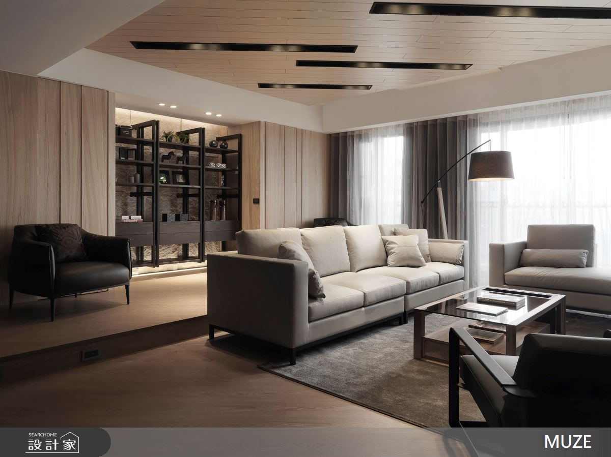 88坪新成屋(5年以下)＿現代風客廳案例圖片＿慕澤設計室內裝修股份有限公司＿慕澤_37_敞敘之9
