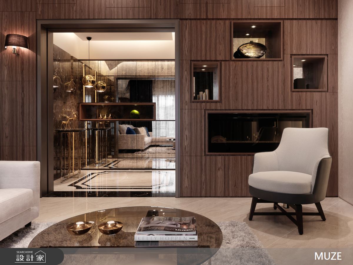 40坪新成屋(5年以下)＿現代人文客廳案例圖片＿慕澤設計室內裝修股份有限公司＿慕澤_38_緻藝之4