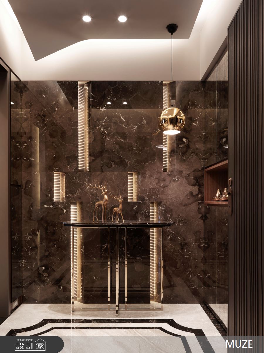 40坪新成屋(5年以下)＿現代人文玄關案例圖片＿慕澤設計室內裝修股份有限公司＿慕澤_38_緻藝之1