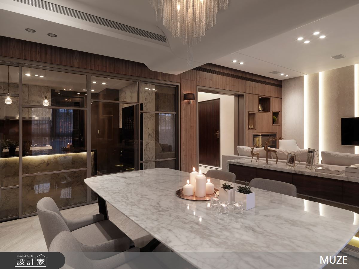 40坪新成屋(5年以下)＿現代人文餐廳案例圖片＿慕澤設計室內裝修股份有限公司＿慕澤_38_緻藝之11
