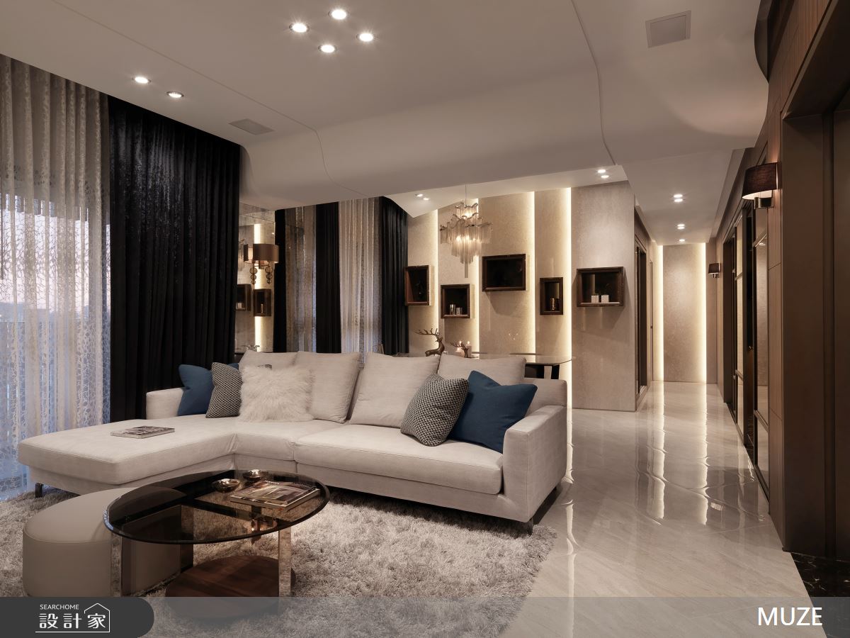 40坪新成屋(5年以下)＿現代人文客廳案例圖片＿慕澤設計室內裝修股份有限公司＿慕澤_38_緻藝之6