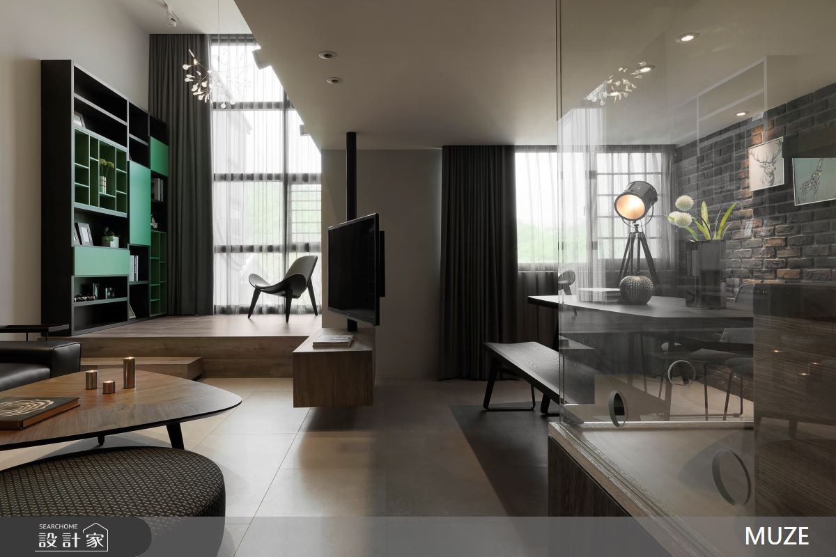 36坪新成屋(5年以下)＿現代風客廳案例圖片＿慕澤設計室內裝修股份有限公司＿慕澤_39_軌跡之2