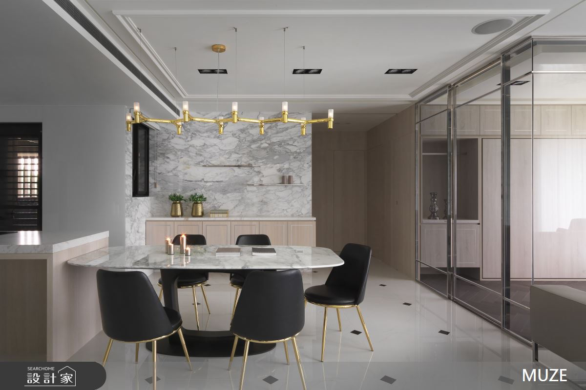 60坪新成屋(5年以下)＿現代風餐廳案例圖片＿慕澤設計室內裝修股份有限公司＿慕澤_43_山海匯之4