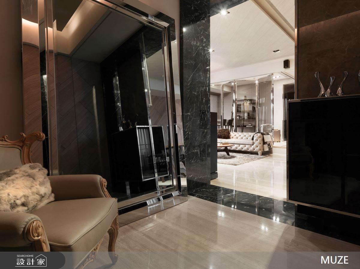 60坪新成屋(5年以下)＿現代風玄關案例圖片＿慕澤設計室內裝修股份有限公司＿慕澤_46_大同璽苑之1