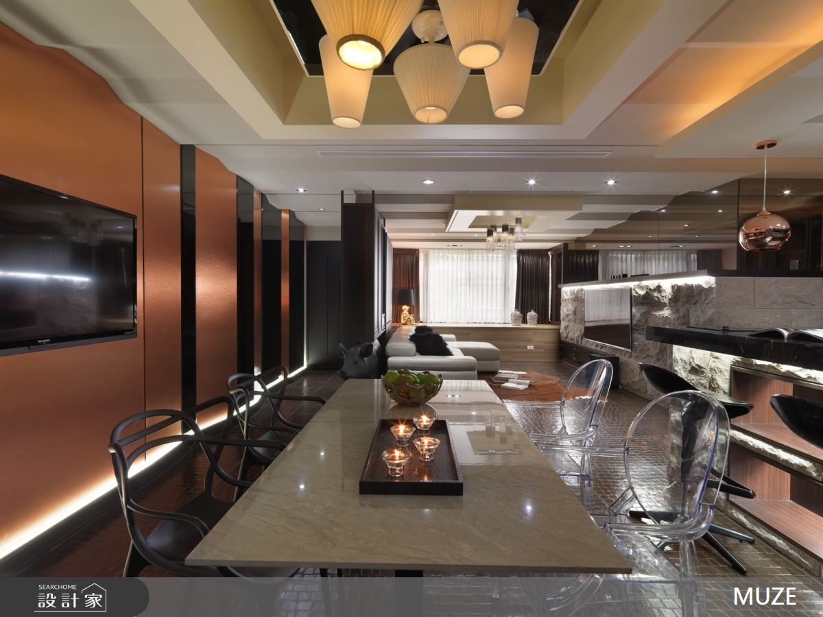 40坪老屋(16~30年)＿混搭風餐廳案例圖片＿慕澤設計室內裝修股份有限公司＿慕澤_48_疊影之12