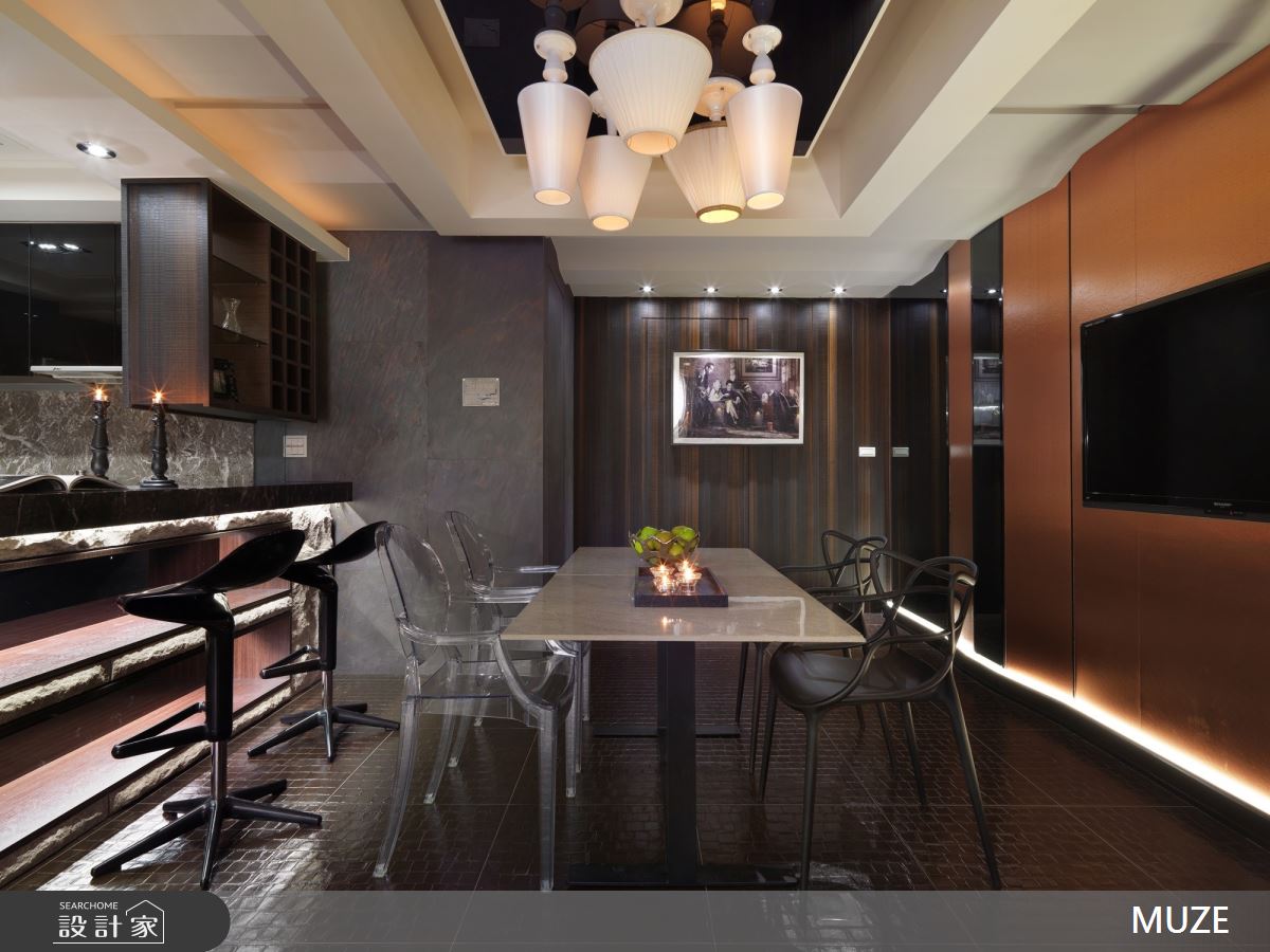 40坪老屋(16~30年)＿混搭風餐廳吧檯案例圖片＿慕澤設計室內裝修股份有限公司＿慕澤_48_疊影之9