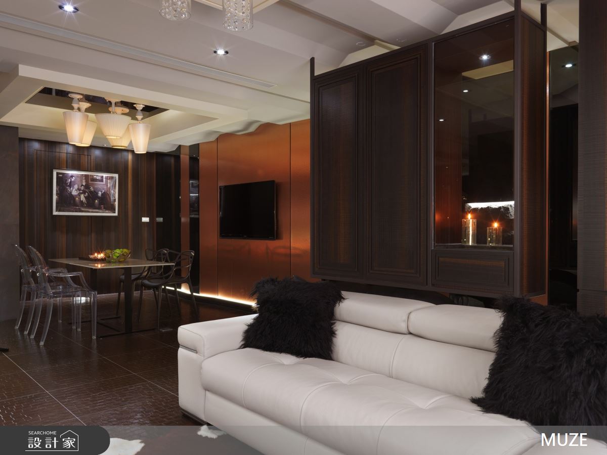 40坪老屋(16~30年)＿混搭風客廳餐廳案例圖片＿慕澤設計室內裝修股份有限公司＿慕澤_48_疊影之11