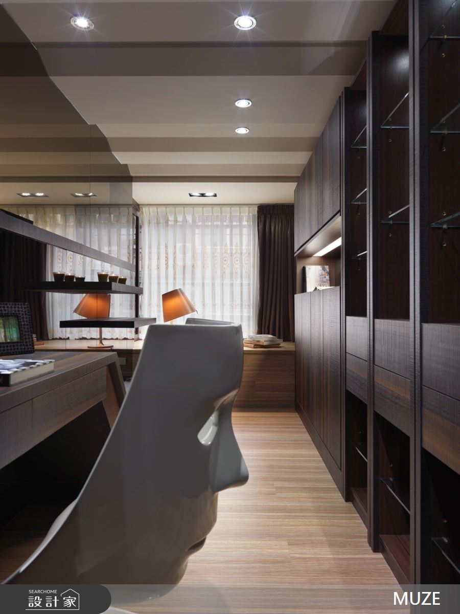 40坪老屋(16~30年)＿混搭風書房案例圖片＿慕澤設計室內裝修股份有限公司＿慕澤_48_疊影之19