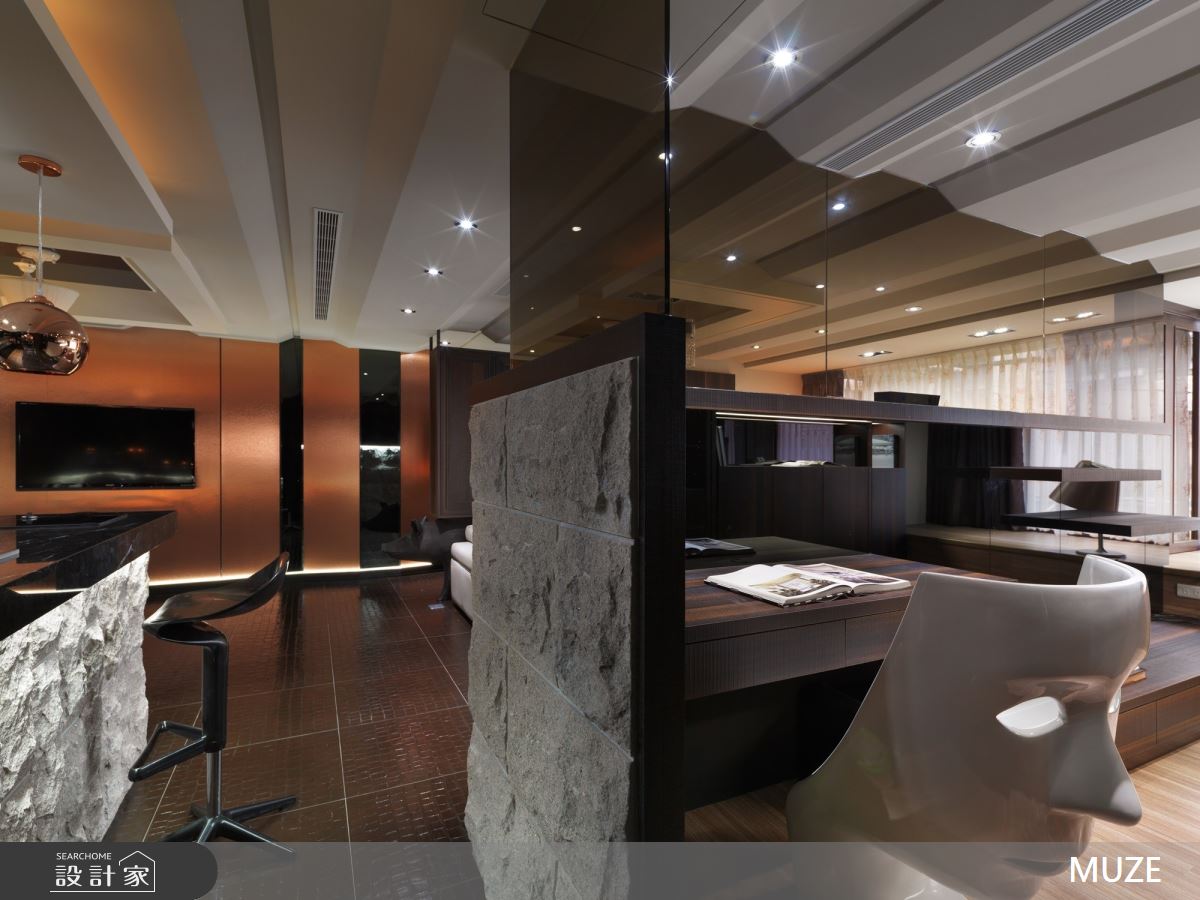 40坪老屋(16~30年)＿混搭風書房案例圖片＿慕澤設計室內裝修股份有限公司＿慕澤_48_疊影之17