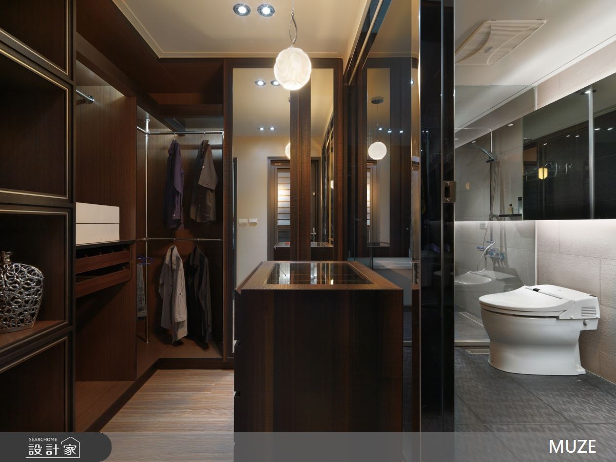 40坪老屋(16~30年)＿混搭風更衣間浴室案例圖片＿慕澤設計室內裝修股份有限公司＿慕澤_48_疊影之27