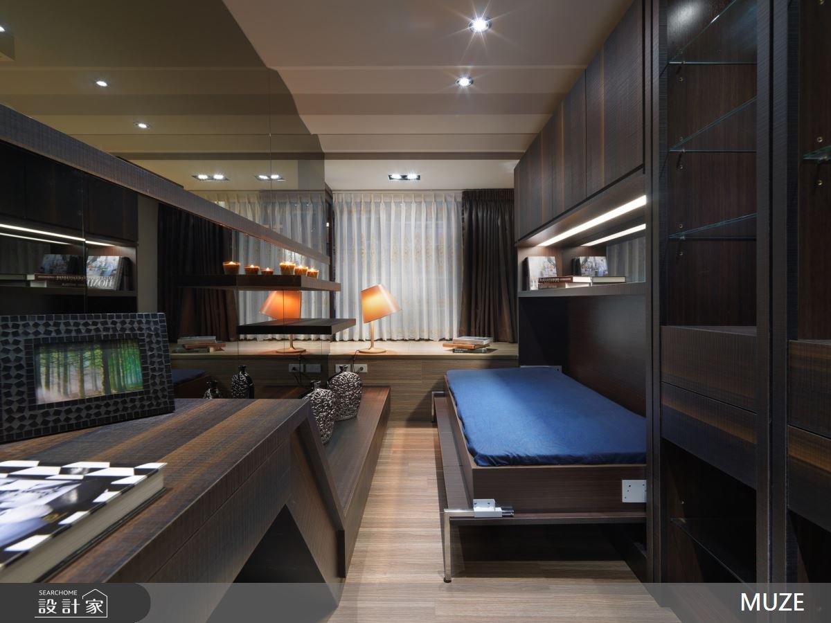 40坪老屋(16~30年)＿混搭風書房案例圖片＿慕澤設計室內裝修股份有限公司＿慕澤_48_疊影之20