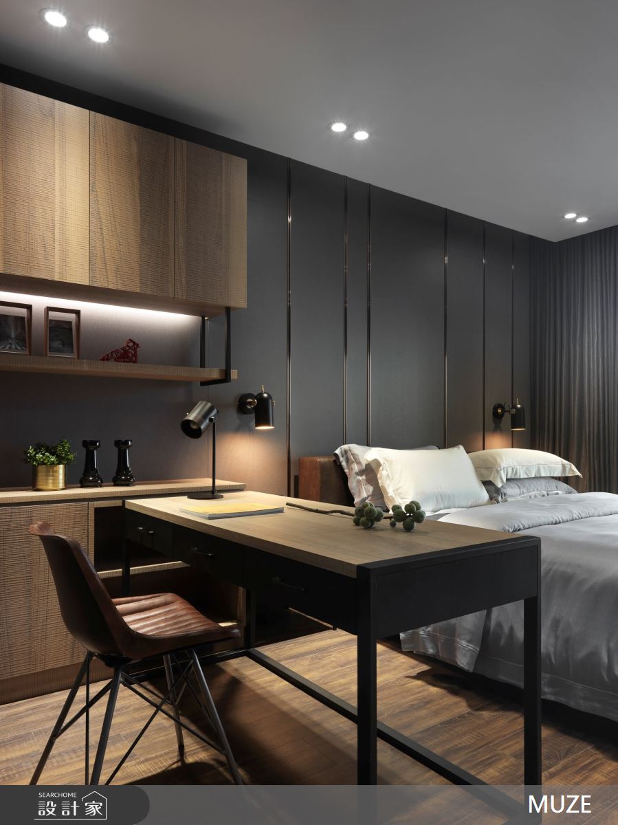 100坪新成屋(5年以下)＿現代風臥室案例圖片＿慕澤設計室內裝修股份有限公司＿慕澤_49_台北一號院之12