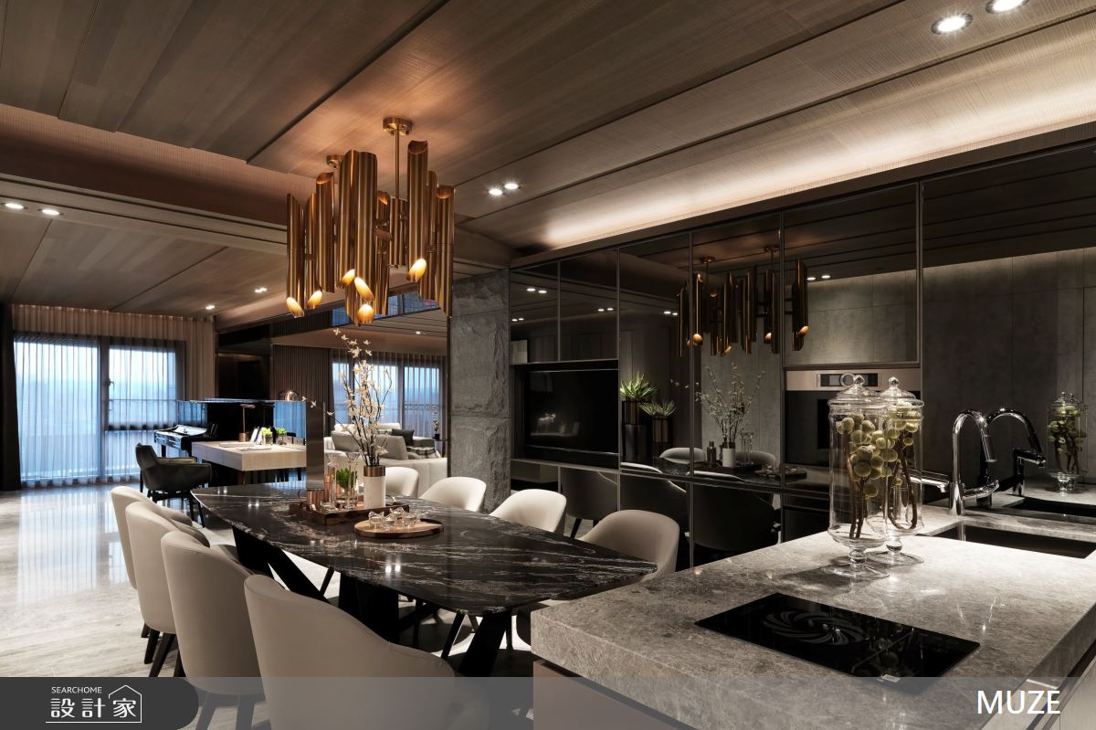 100坪新成屋(5年以下)＿現代風餐廳案例圖片＿慕澤設計室內裝修股份有限公司＿慕澤_49_台北一號院之6