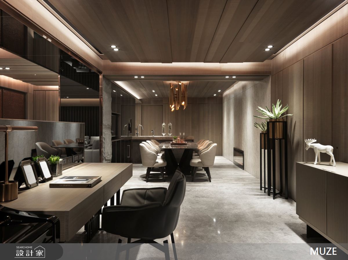 100坪新成屋(5年以下)＿現代風書房案例圖片＿慕澤設計室內裝修股份有限公司＿慕澤_49_台北一號院之8