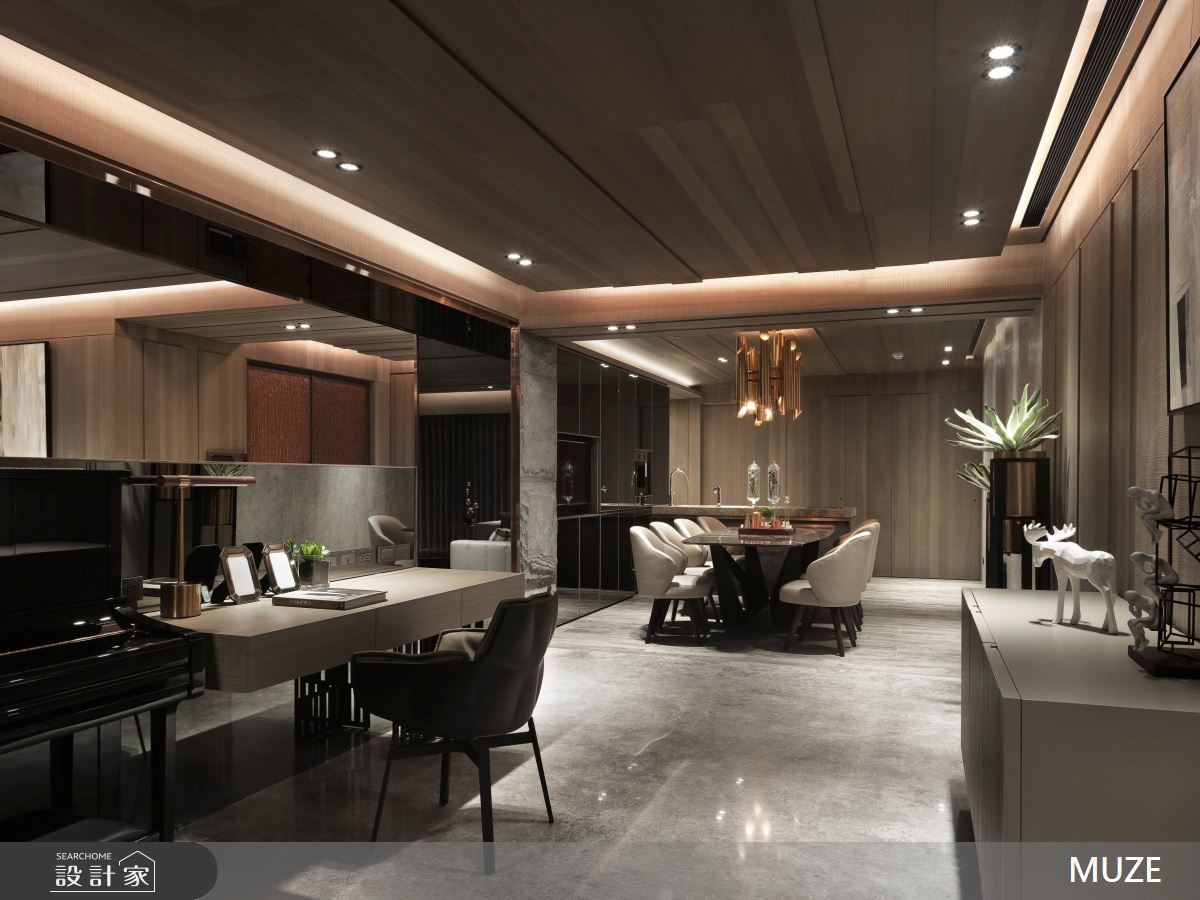 100坪新成屋(5年以下)＿現代風餐廳書房案例圖片＿慕澤設計室內裝修股份有限公司＿慕澤_49_台北一號院之7