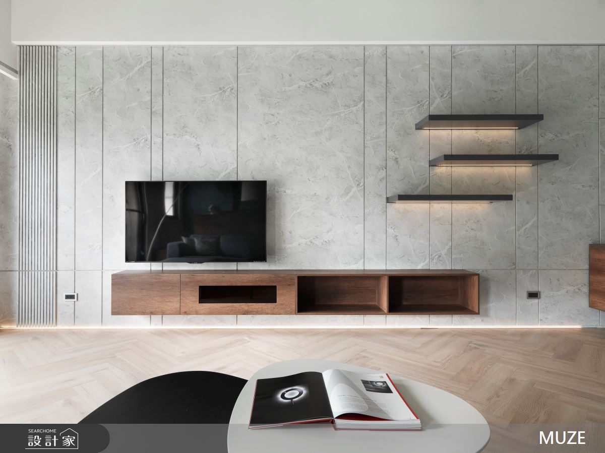 40坪新成屋(5年以下)＿混搭風客廳案例圖片＿慕澤設計室內裝修股份有限公司＿慕澤_51_漢皇丰川之8