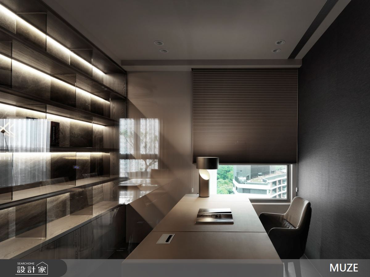 50坪新成屋(5年以下)＿現代風書房案例圖片＿慕澤設計室內裝修股份有限公司＿慕澤_52_馥人灣一山區之18